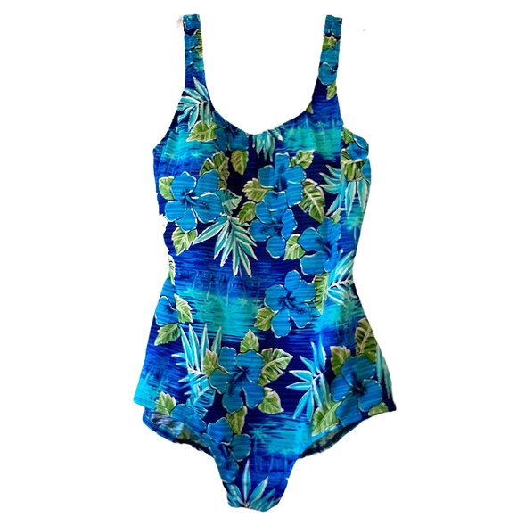 Vintage Tropical Lagune One Piece by Daisy's Swim Wear - Picture 1 of 2